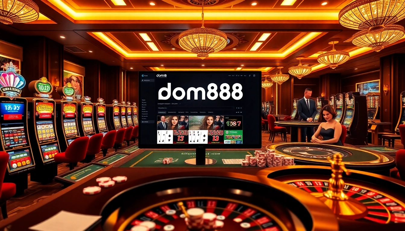 Experience top-tier gaming at dom88.us.com with vibrant tables and immersive slot machines.