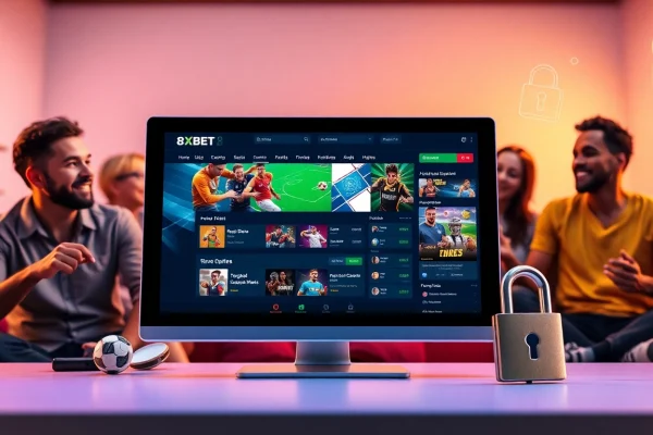 Interactive online betting platform 8xbet.com.se showcasing vibrant and user-friendly gaming experience.