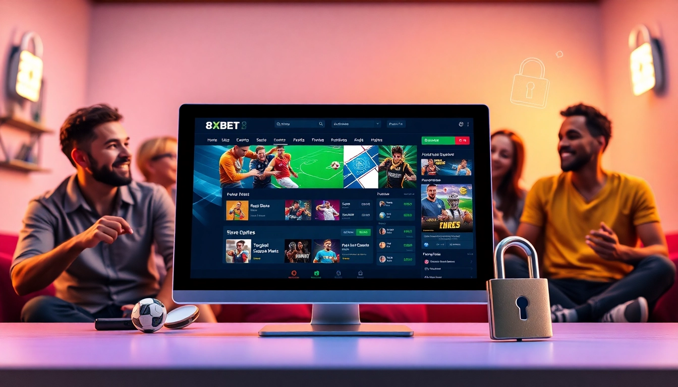 Interactive online betting platform 8xbet.com.se showcasing vibrant and user-friendly gaming experience.