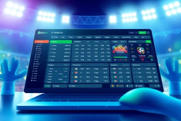 Explore the dynamic interface of okvipwin.live’s online betting platform, showcasing live odds and user-friendly design.