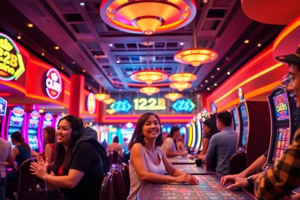 Experience the thrill of gaming at 123b.faith Casino with players enjoying diverse games.