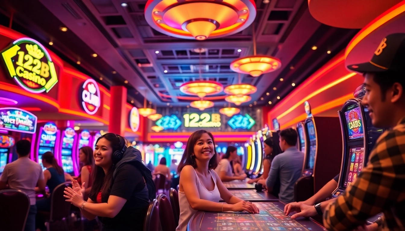 Experience the thrill of gaming at 123b.faith Casino with players enjoying diverse games.