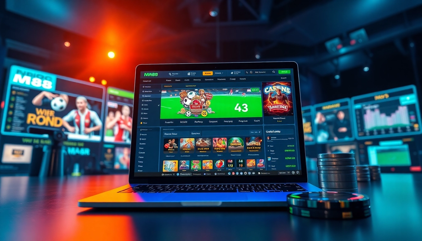 Engaging online betting experience at m88.com.mx showcasing vibrant digital interface and gaming options.
