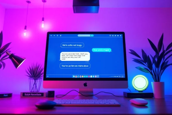 Engaging NSFW chat bot conversation displayed on a modern digital interface.