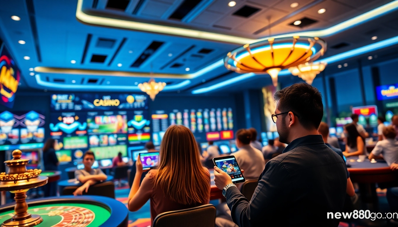 Engaging online casino experience at new88go.com with users enjoying diverse games.